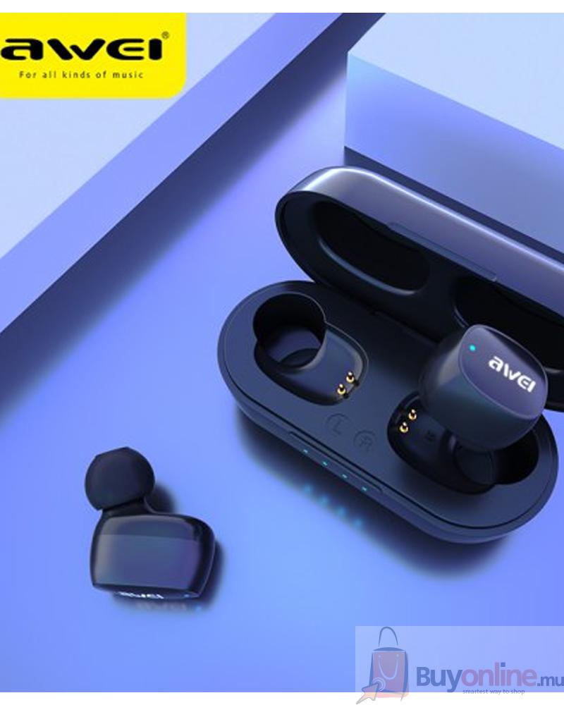 AWEI-T13-Wireless-Supports-Earbudst-Buy-Online-in-Mauritius-1 AWEI T13 True Wireless Bluetooth-compatible Earbuds Bass In-Ear Mini Capsule Touch Contorl With Mic HiFi Stereo Gaming Earbuds - Image 1