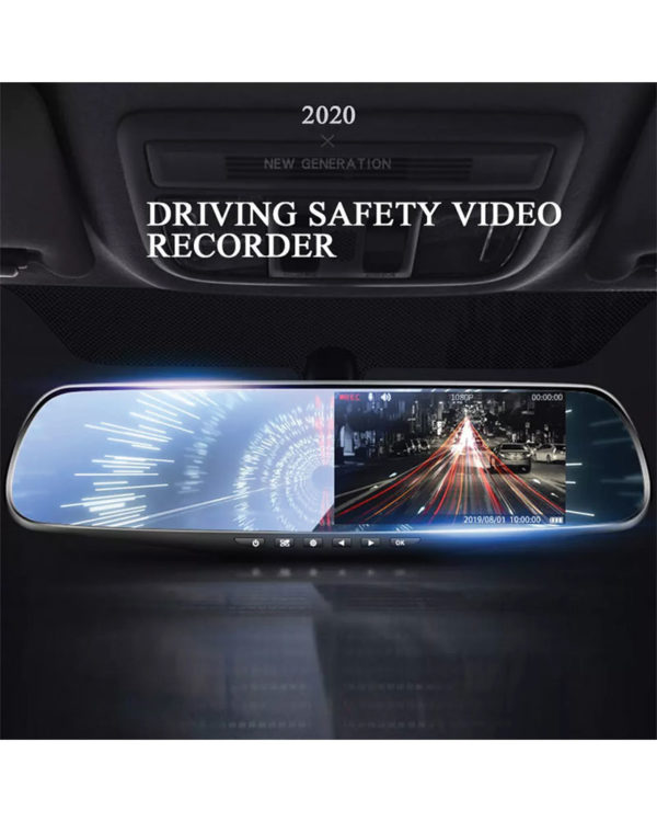 Car Mirror Dashcam with back camera - Image 4