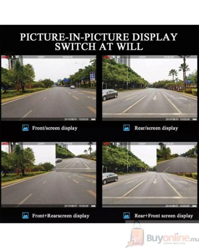 Car Camera Dashboard recording with back camera Buy Online in Mauritius 5 - BuyOnline.mu - Smartest way to shop - BuyOnline.mu - buy online