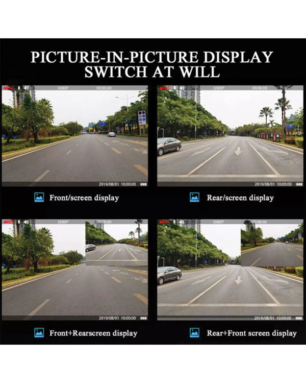 Car Mirror Dashcam with back camera - Image 2