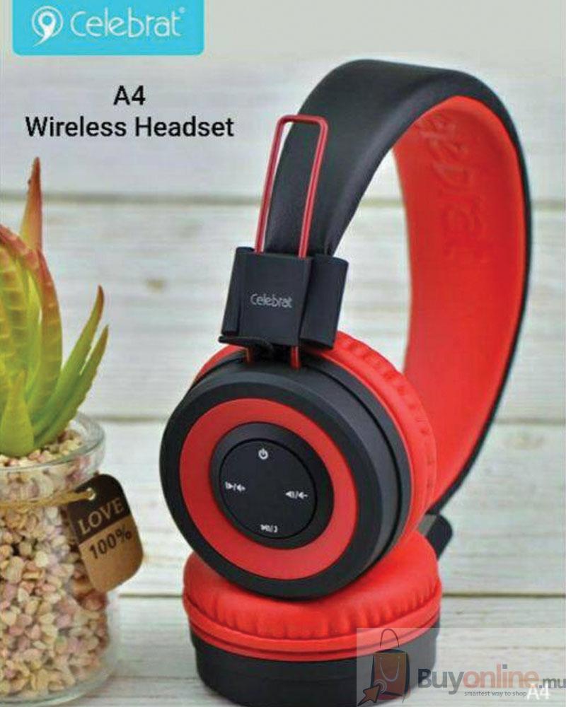 Celebrat-A4-Wireless-Headset-Buy-Online-in-Mauritius-1 Celebrat A4 Wireless Headset with Noise Reduction - Image 1