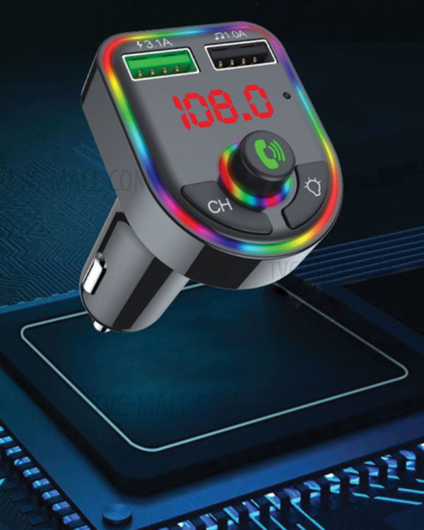 F6 Bluetooth 5.0 FM Transmitter Car Kit MP3 Player Wireless Handsfree Audio Receiver 3.1A Dual USB Fast Car Charger - Image 10