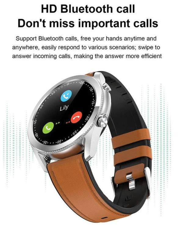 G33 Sports Smart Watch 1.3 inch Full Touch Screen Men Bluetooth Call Heart Rate Blood Pressure Monitoring - Image 8