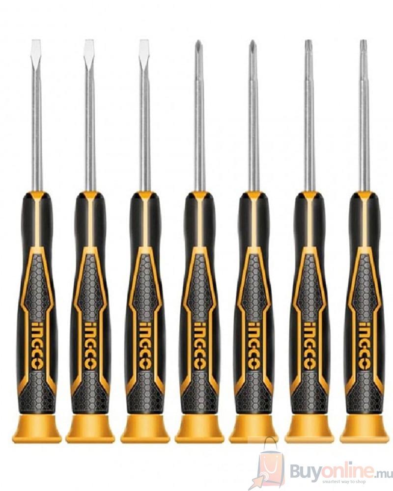 HKSD0718-INGCO-7PCS-PRECISION-SCREWDRIVER-SER-Buy-online-in-Mauritius-1-min INGCO 7PCS PRECISION SCREWDRIVER SER - Image 1