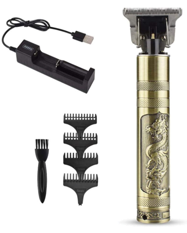 Hair Trimmer Clipper Golden Haircut Baldheaded Hair Cutting Machine Men Barber USB Ceramic Beard Cutter Styling Tool - Image 6