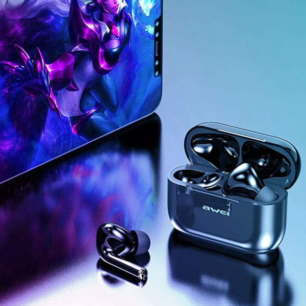 AWEI T29 Noise Cancelling, BluetoothV 5.0 Comfortable Wearing with Charging Case Wireless Earbuds, Earphones True Fidelity Sound - Image 2