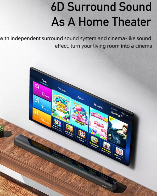 AWEI Y999 Wireless Soundbar 5.0 - Bluetooth - AUX - USB - Micro SD - Image 6