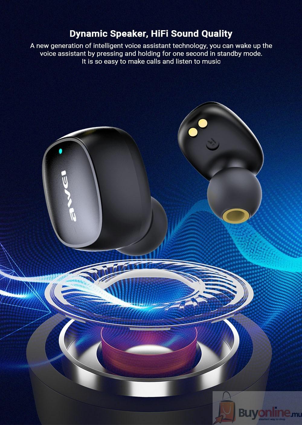 image 2022 01 23 223546 - Awei T20 Touch Water Resistant TWS Earphones with Microphone and Charging Base IPX4 Bluetooth 5.0 - BuyOnline.mu - Earbuds,Earphone,Earbud,T20,Awei