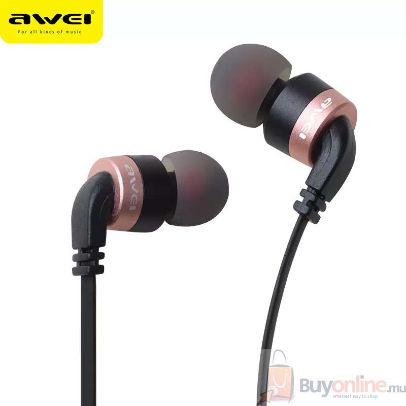 image 2022 01 25 212235 - Awei ES-30TY In-ear Earphones Stereo Wired HiFi Stereo Super Bass with Microphone - BuyOnline.mu - AWEI,ES30TY,Earphone,Stereo