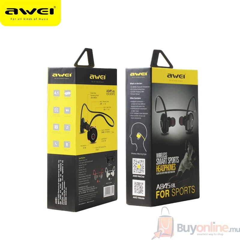 image 2022 01 25 233534 - Awei A845BL Bluetooth Headphone Wireless Stereo Music Sport Headset Noise Cancelling Handsfree - BuyOnline.mu - AWEI,Bluetooth headphone,A845BL