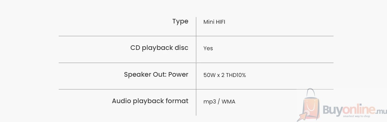 image 2022 05 19 165623179 - HISENSE 2.0 100W MINI HIFI - BuyOnline.mu -