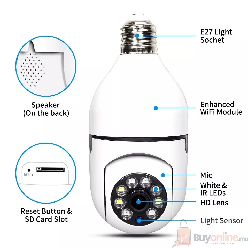 image_2022-05-29_103309306 E27 BULB PTZ 360 Rotate Auto Tracking Panoramic Camera - Image 1