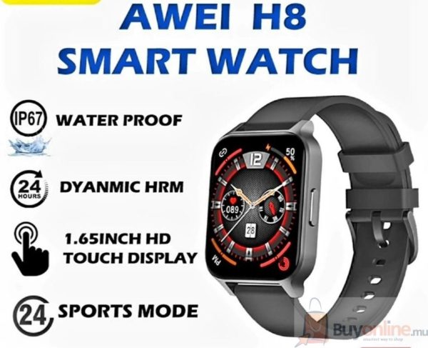 Awei H8 Full Screen Waterproof Sport Smart Watch for Fitness Tracker / Heart Rate Analysis / Body Temperature Detection - Image 3