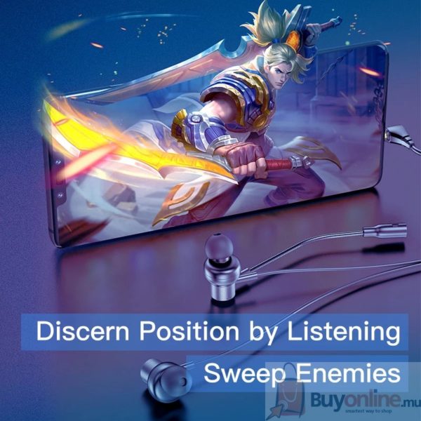 AWEI ES-180i In-ear Gaming Earphones 3.5mm Plug With Microphone For Phone ,Computer, Video Game Stereo HD Clean Voice - Image 5