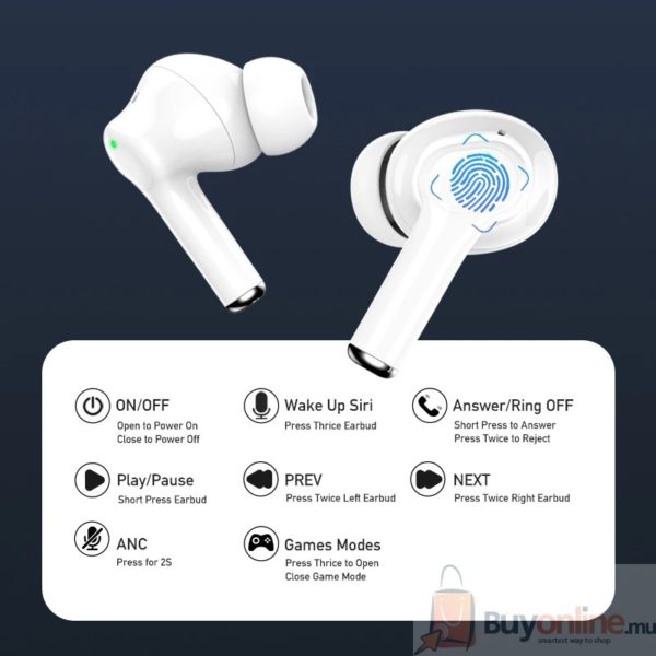 AWEI TA1 TWS Wireless 5.0 ANC Earbuds Noise Reduction HD Stereo ENC Clear Call Sound Handsfree Quick Charge type-C For iPhone