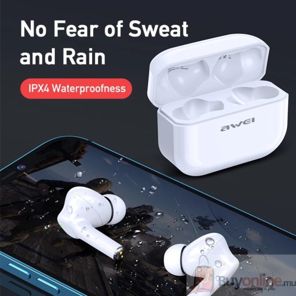 AWEI TA1 TWS Wireless 5.0 ANC Earbuds Noise Reduction HD Stereo ENC Clear Call Sound Handsfree Quick Charge type-C For iPhone