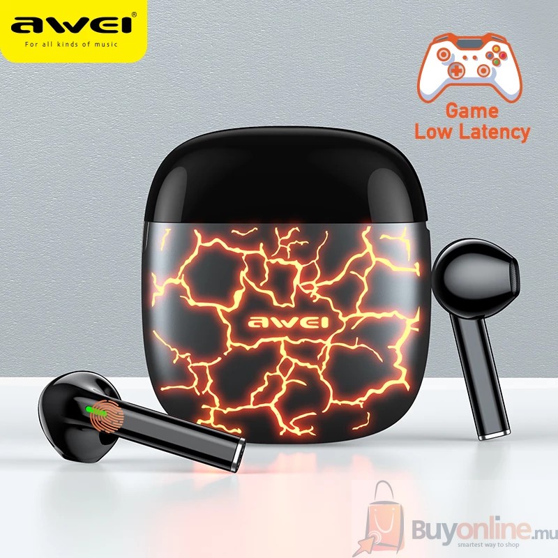 AWEI T28 Pro RGB In-ear TWS Bass Low Latency Wireless Earphones Bluetooth-Compatible 5.1 With Mic For AWEI T28 Pro RGB In-ear TWS Bass Low Latency Wireless Earphones Bluetooth-Compatible 5.1 With Mic For