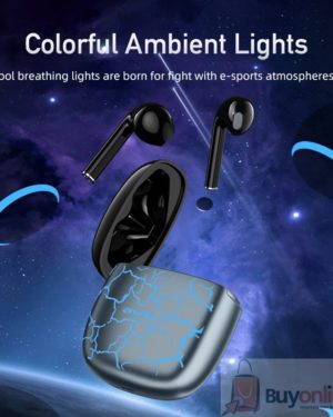 AWEI T28 Pro RGB In-ear TWS Bass Low Latency Wireless Earphones Bluetooth-Compatible 5.1 With Mic For