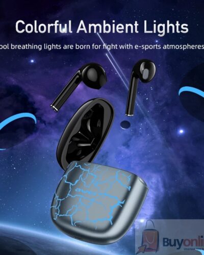 AWEI T28 Pro RGB In-ear TWS Bass Low Latency Wireless Earphones Bluetooth-Compatible 5.1 With Mic For