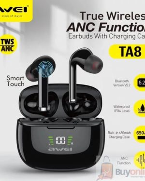 Awei TA8 wireless earphones earbuds Bluetooth earphone headset With Microphones charging case Waterproof gamer sport buds