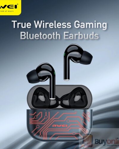 AWEI T29 Pro RGB Game TWS Bluetooth Earphones In-ear Touch Control Waterproof IP67 Type-C Quick Charge With Microphone For Phone