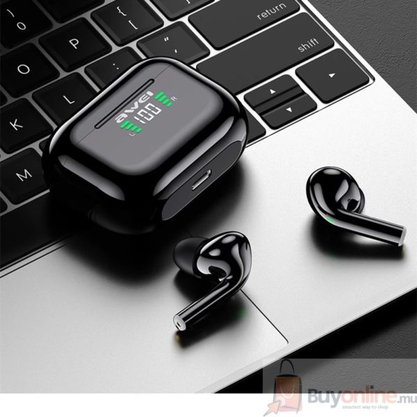 Awei T29P TWS Bluetooth Earphones With Microphones wireless earbuds 500mAh charging case gamer - Image 2