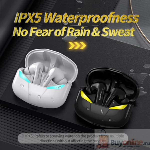 AWEI T35 Gaming Earbuds TWS Hands Free Low Latency HiFi Deep Bass Sound True Wireless Stereo Earphone With Microphone