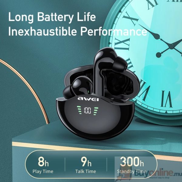 Awei T15P wireless earphones earbuds Bluetooth earphone headset With Microphones charging case Waterproof gamer sport buds