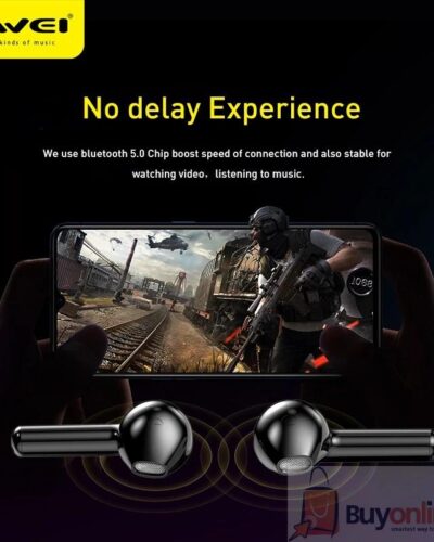 AWEI T26 TWS Wireless Earbuds Bluetooth-compatible Earphone in Ear With Dual Mic Stereo Sound HiFi Bass Headphone