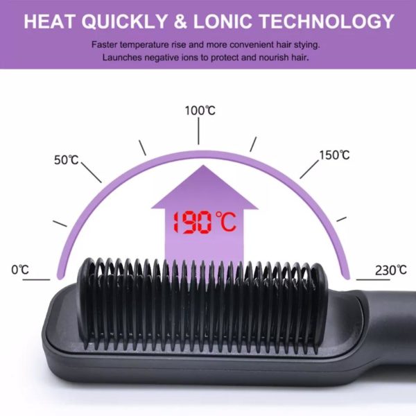 ZF-888 HAIR STRAIGHTENER HOT BRUSH - Image 3