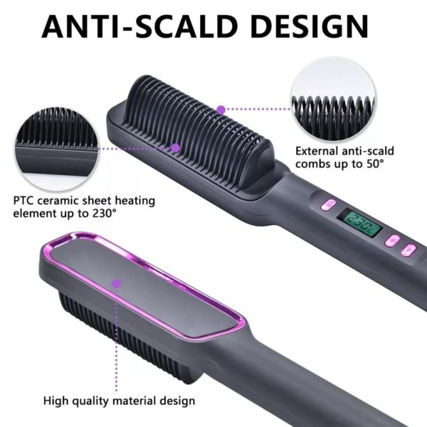 ZF-888 HAIR STRAIGHTENER HOT BRUSH - Image 4