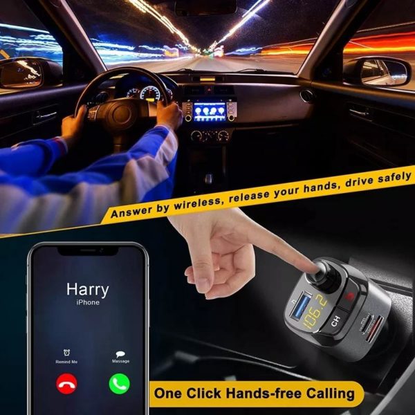 Bass Booster M25 FM Modulator 18W PD BT 5.0 ULTRA CLEAR SOUND - Image 4